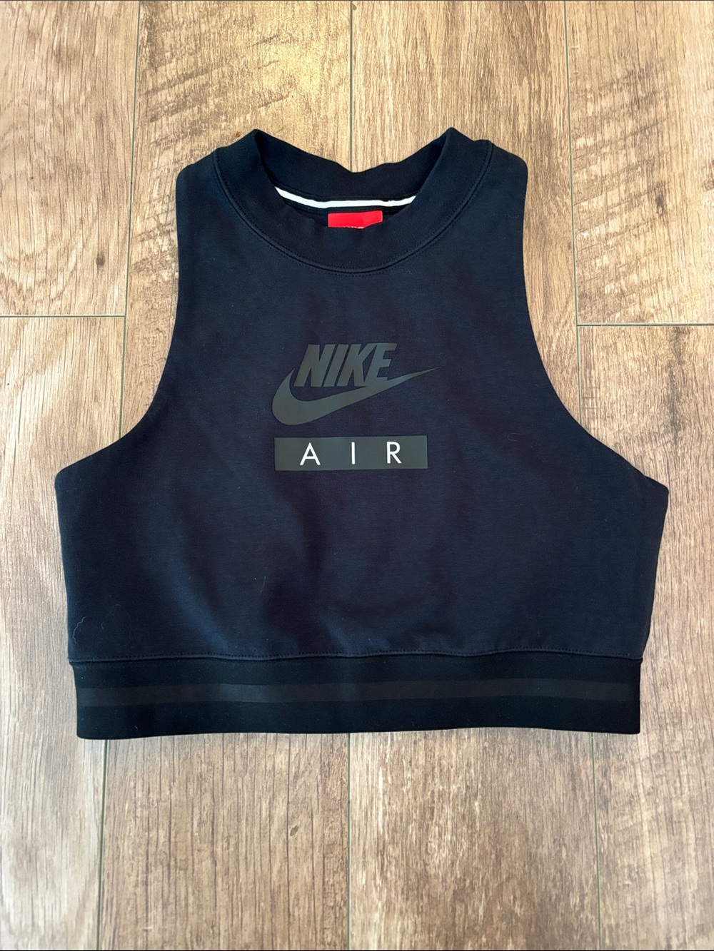 Nike Black Air Cropped Muscle Tank